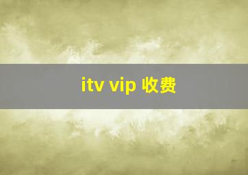 itv vip 收费